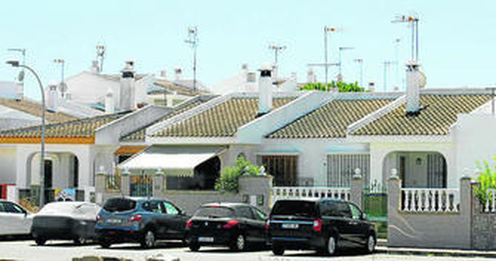 Urbanización de viviendas en Matalascañas.