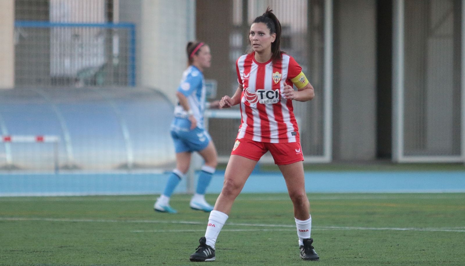 Anita París, en un encuentro en el Estadio de la Juventud