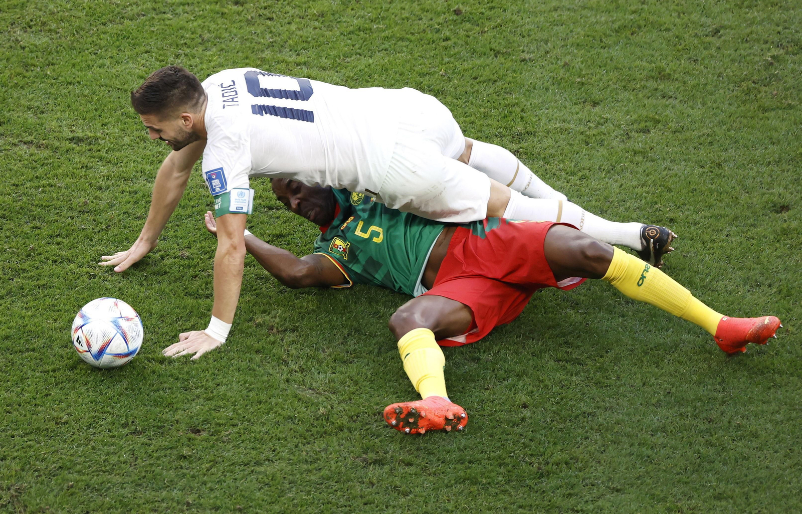 Las imágenes del Camerún - Serbia