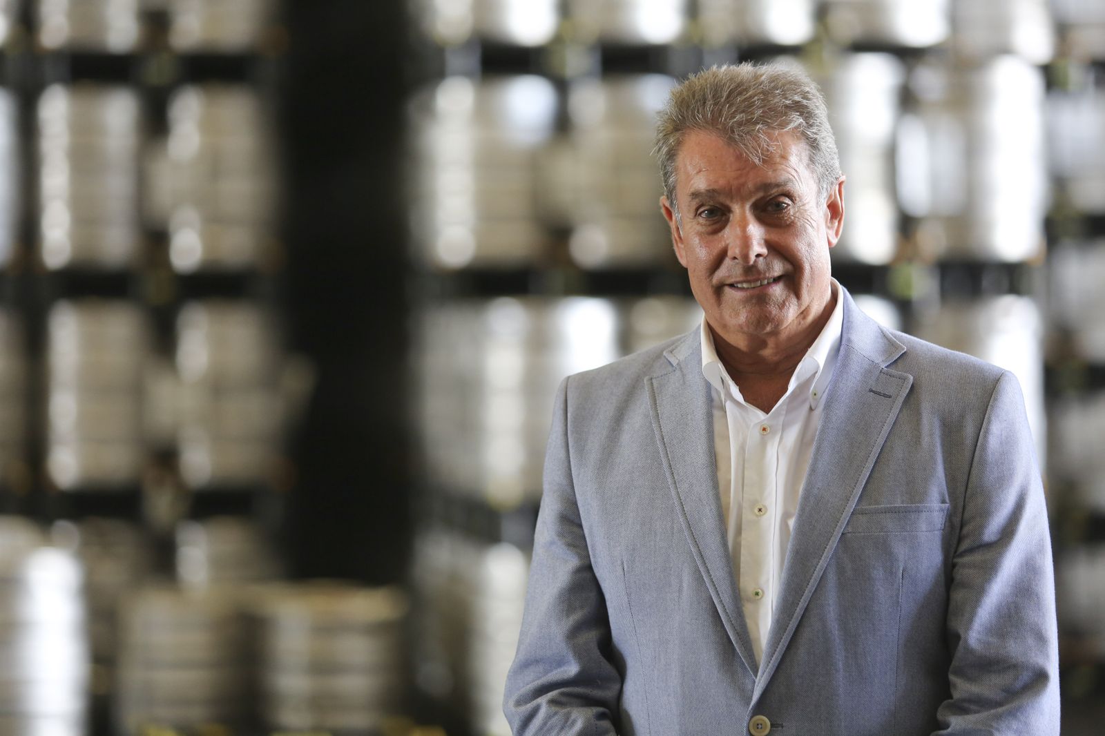 Pérez posa para este diario momentos después de esta entrevista.