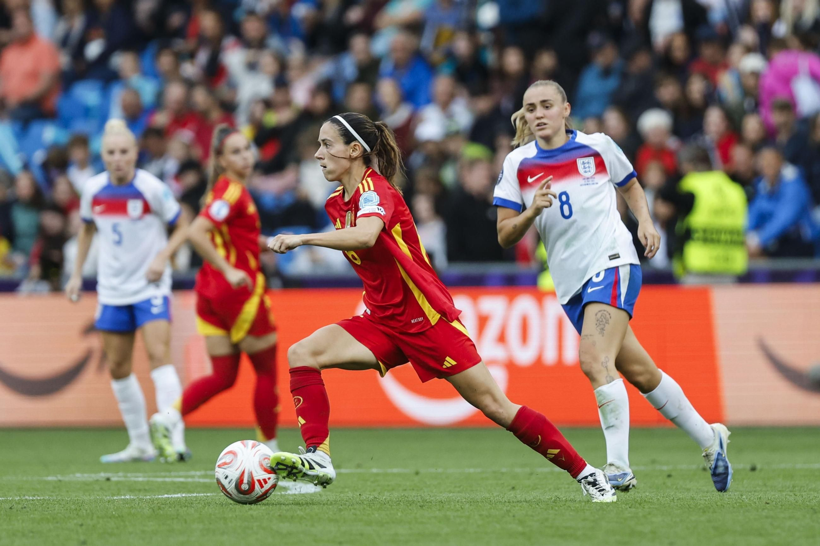 Las mejores imágenes de la final España - Inglaterra de la Eurocopa femenina