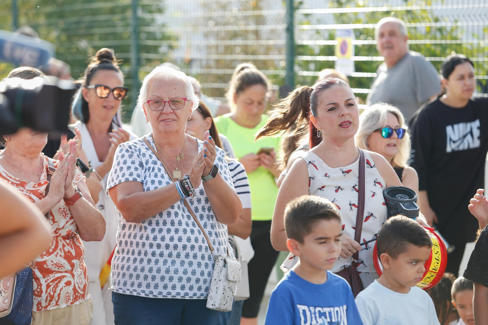 Manifestación de los alumnos y las familias del CEIP Aljibe de Jimena, en imágenes