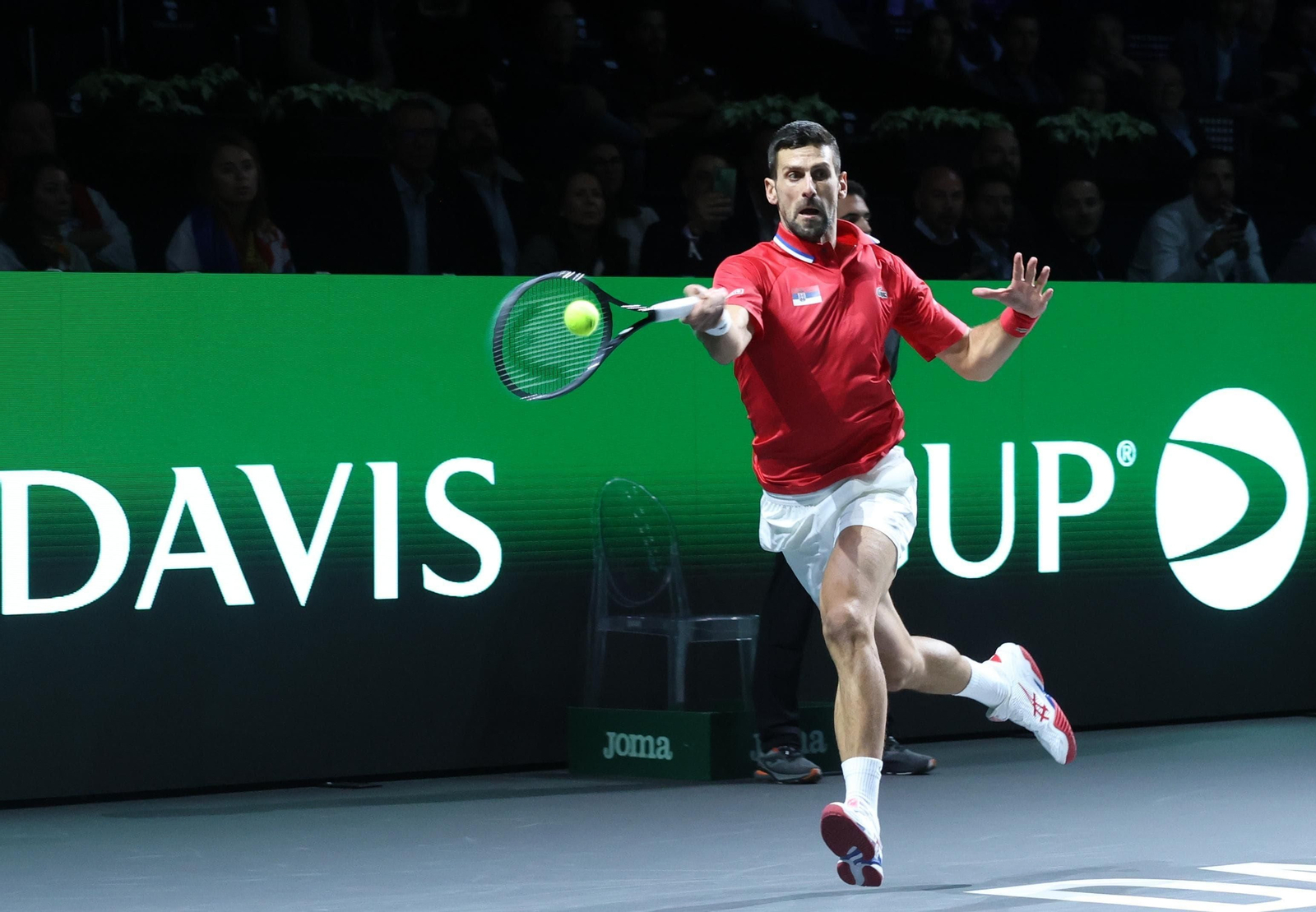 Copa Davis: El show de Djokovic en Málaga, en fotos