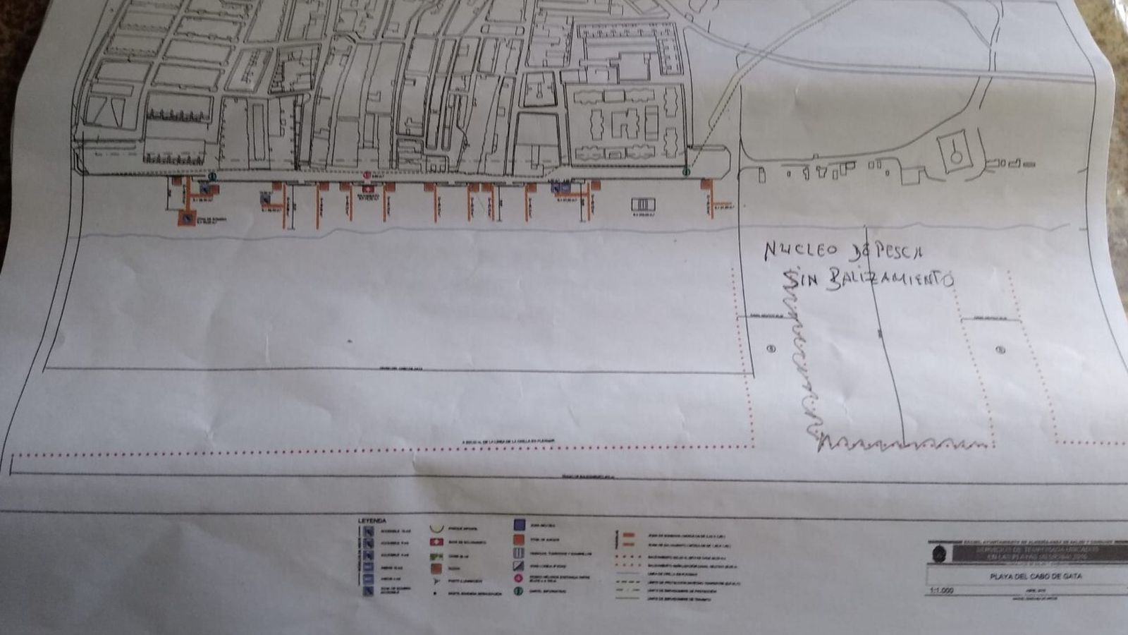Descripción de la situación deseable por los pescadores del Cabo, sin balizamiento en el núcleo pesquero de San Miguel
