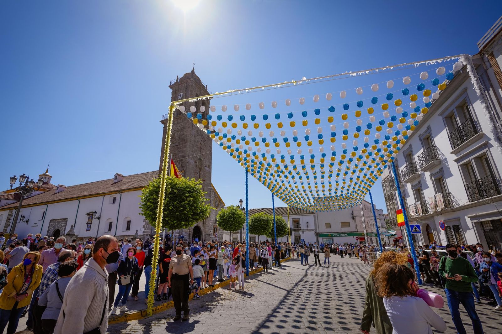 La llegada de la Virgen de Luna a Villanueva de Córdoba, en fotografías