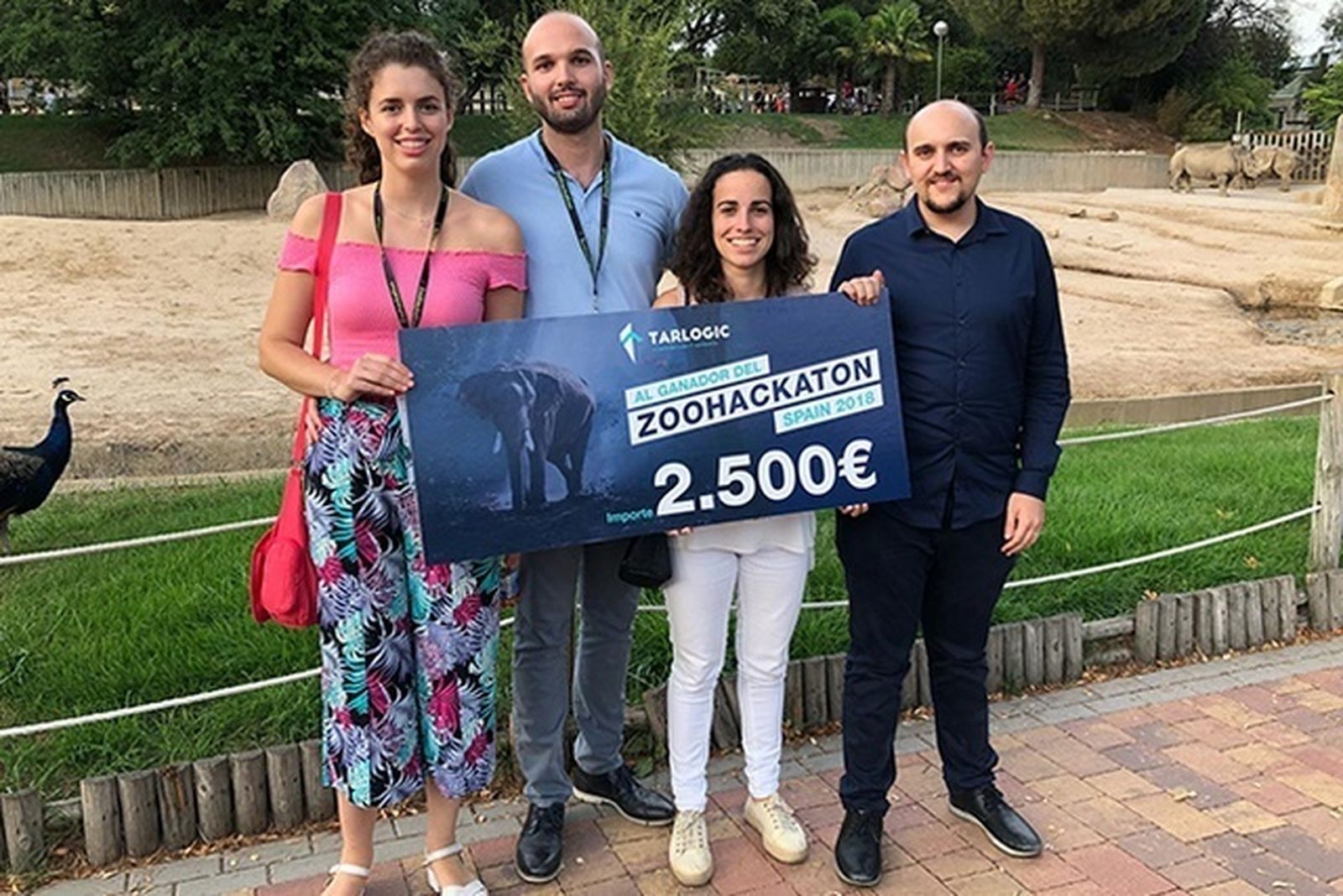 Equipo de la UMA ganador del encuentro celebrado en Madrid.