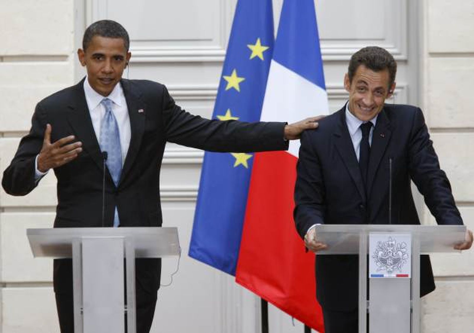 Sarkozy y Obama constatan su gran coincidencia en problemas internacionales