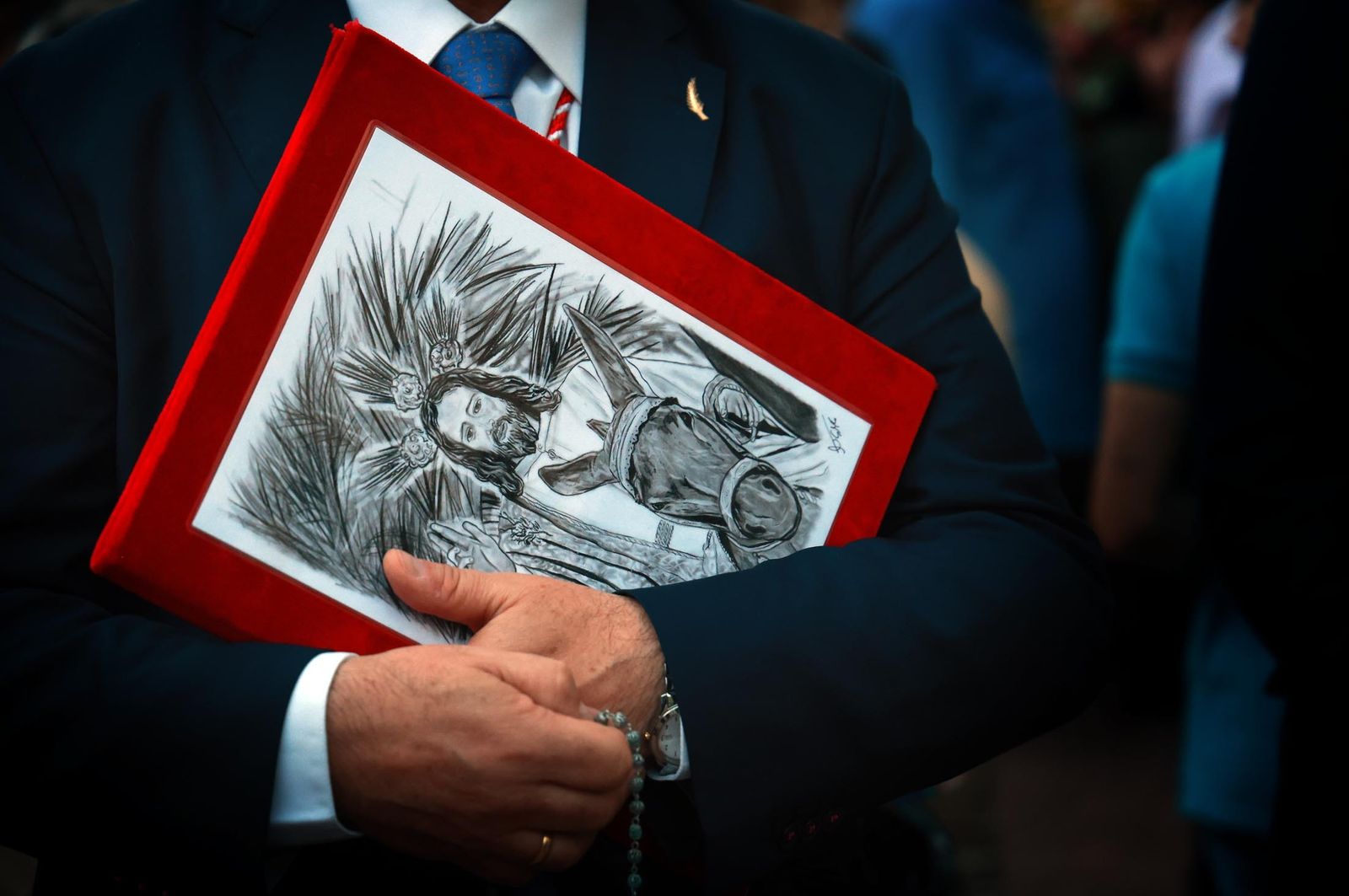 Imágenes del Rosario con la Virgen de los Ángeles