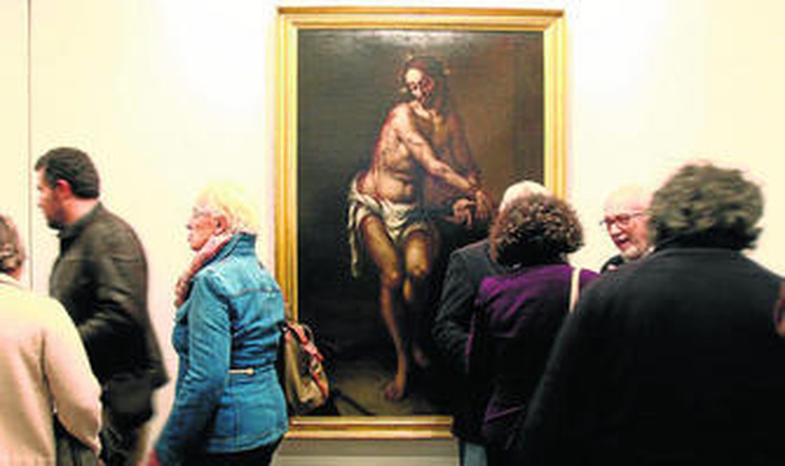 La imagen del 'Jesús atado a la columna', de Valdés Leal, es una de las más emblemáticas de la exposición inaugural.