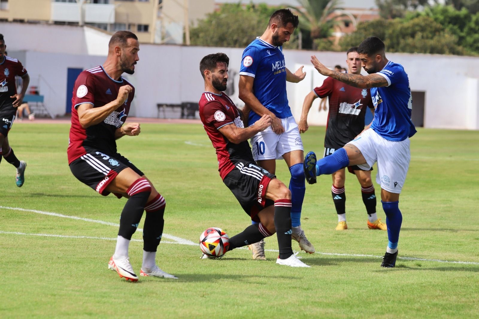 Imágenes del partido entre la UD Melilla y el Recreativo de Huelva