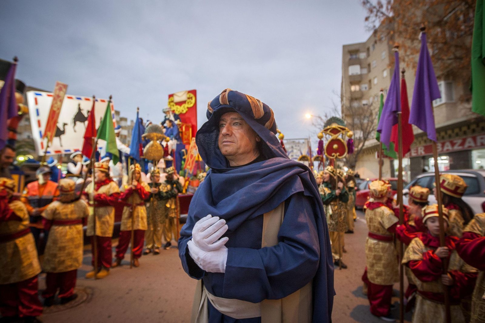 Cortejo que acompañaba al Heraldo Real en 2018