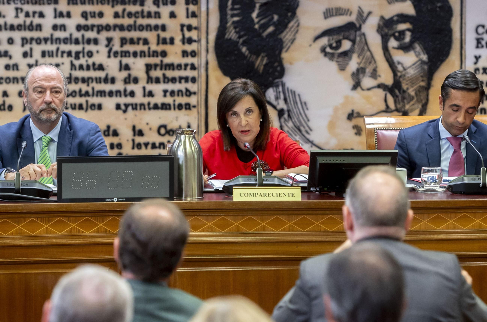 Margarita Robles, durante su comparecencia ayer en el Senado