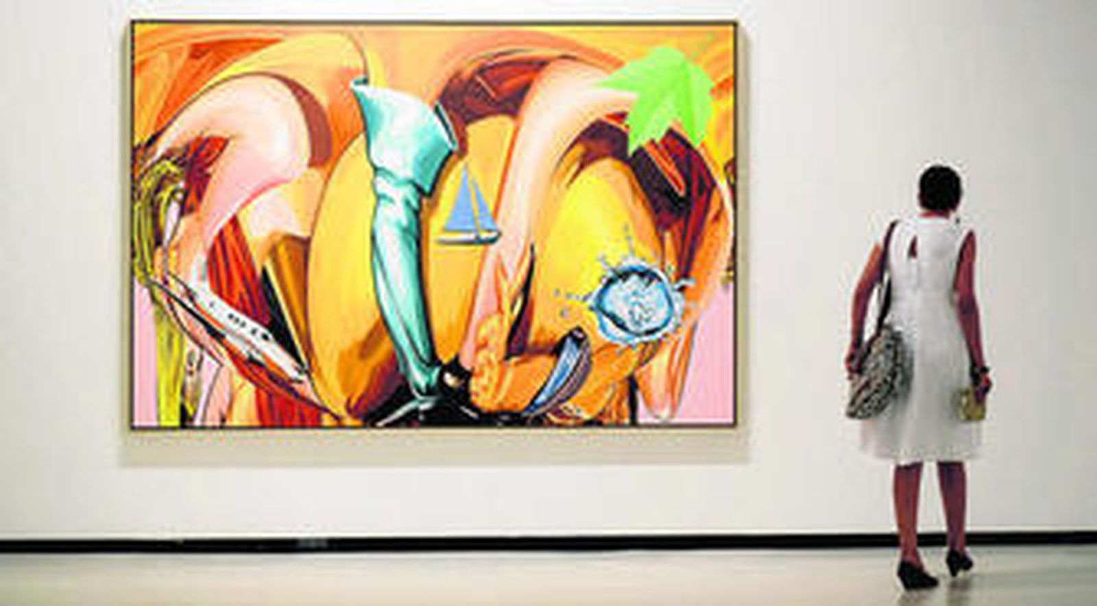 1. Uno de los cuadros expuestos en el Centro de Arte de Málaga. 2 y 3. El artista David Salle es uno de los más significativos de la actualidad.