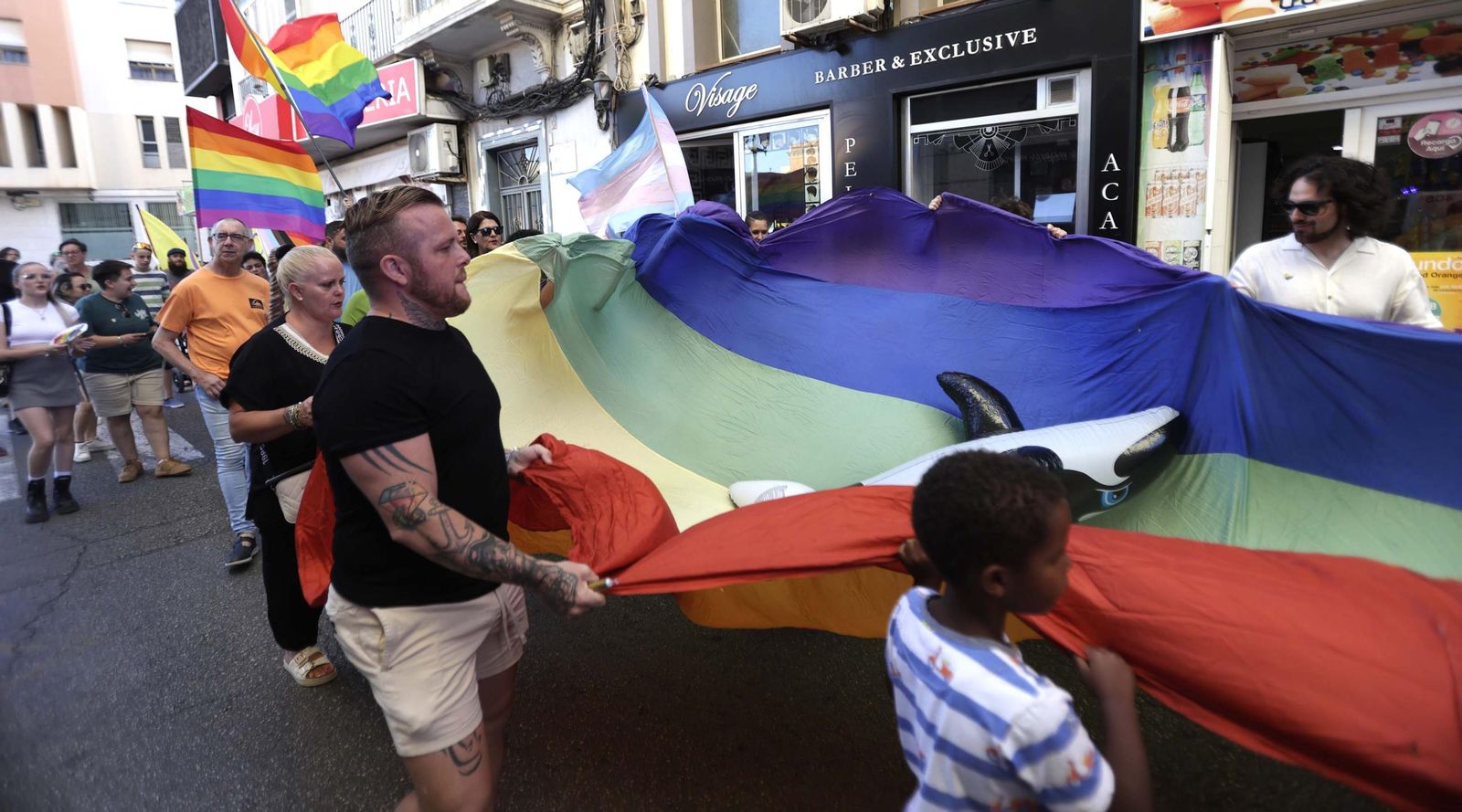 Manifestación por el Día del Orgullo LGTBIQ+ en La Línea