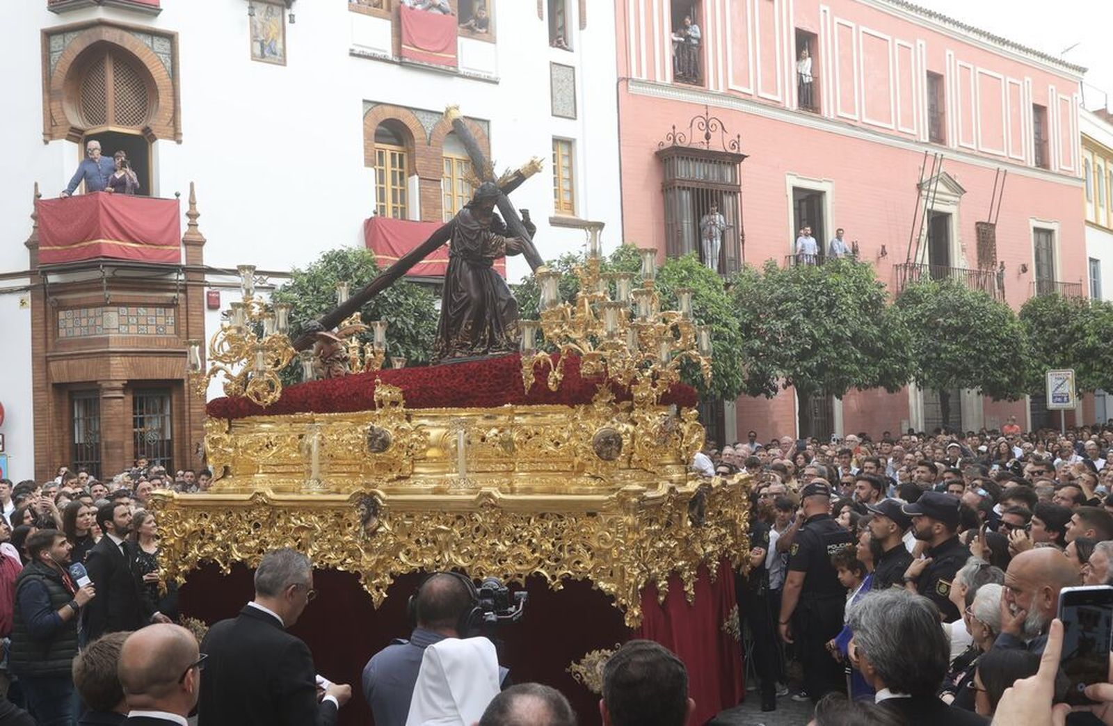 El Nazareno de la Salud al poco de salir el pasado Martes Santo