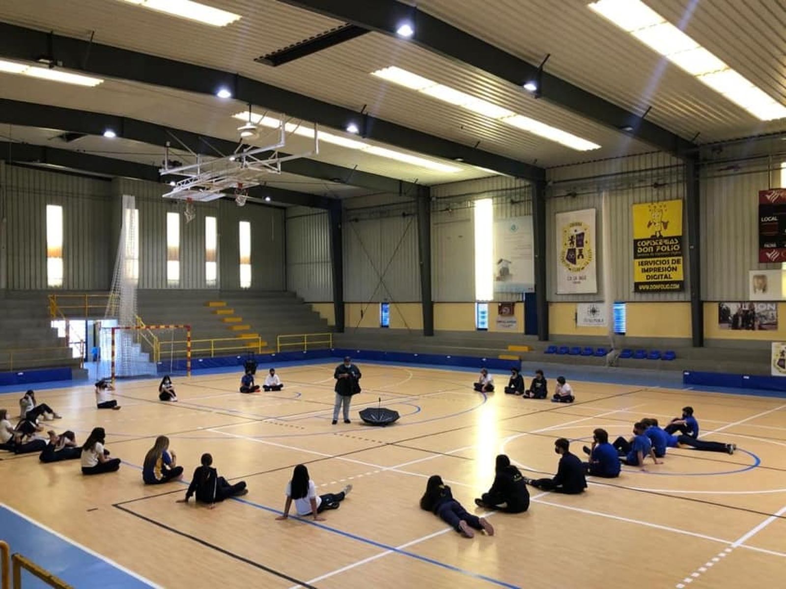 Alumnos del colegio La Salle en una jornada de convivencia.