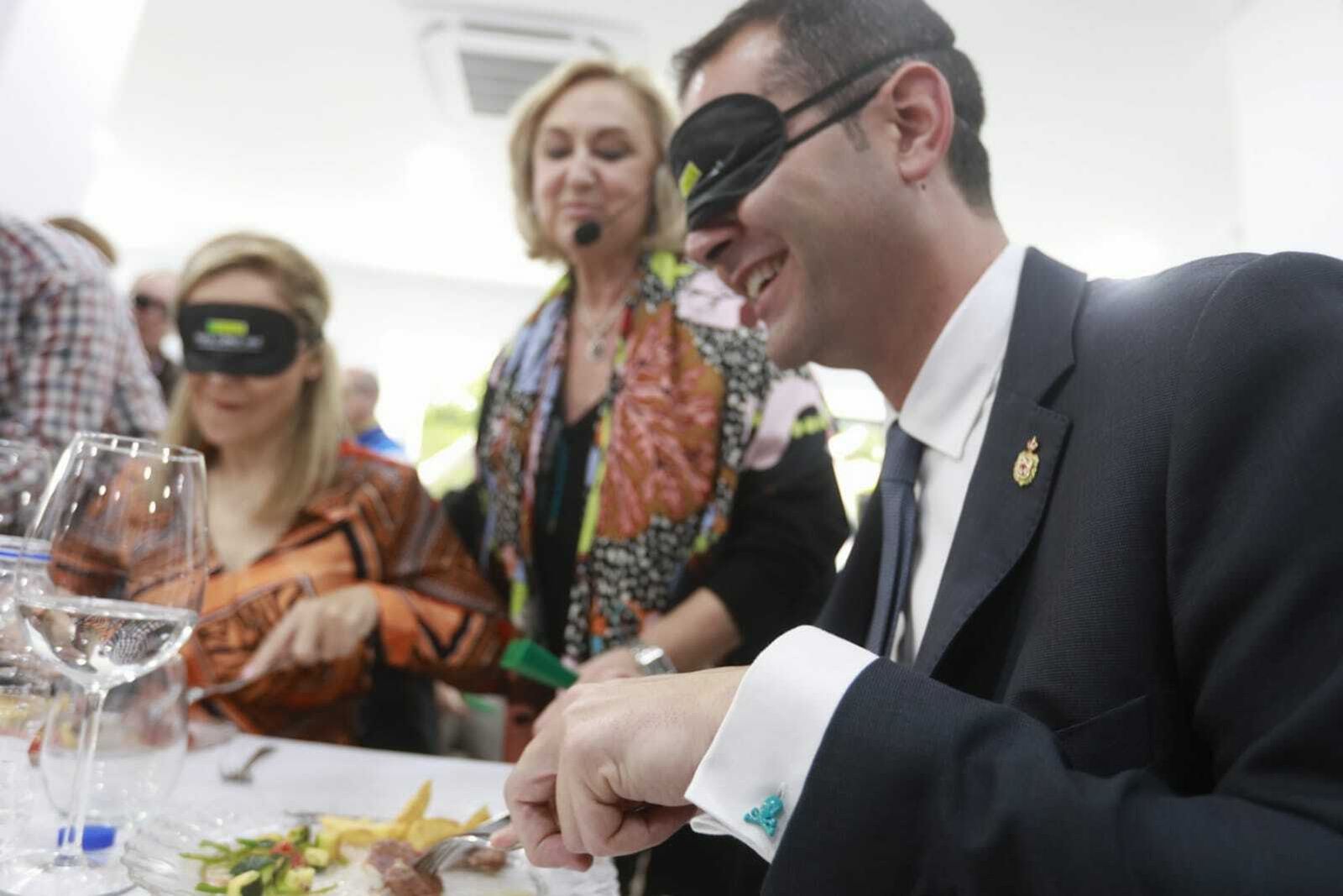 Los representantes políticos, durante la actividad celebrada en la sede de Almería 2019.