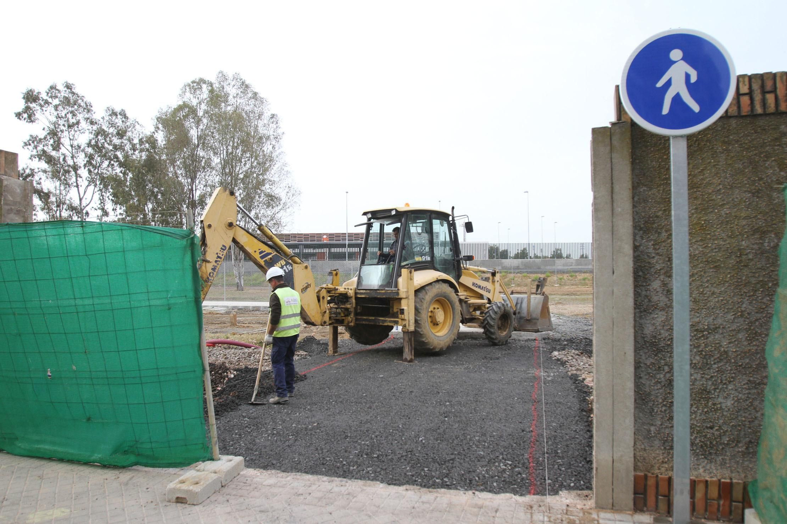 Los últimos preparativos de la estación de tren, en imágenes