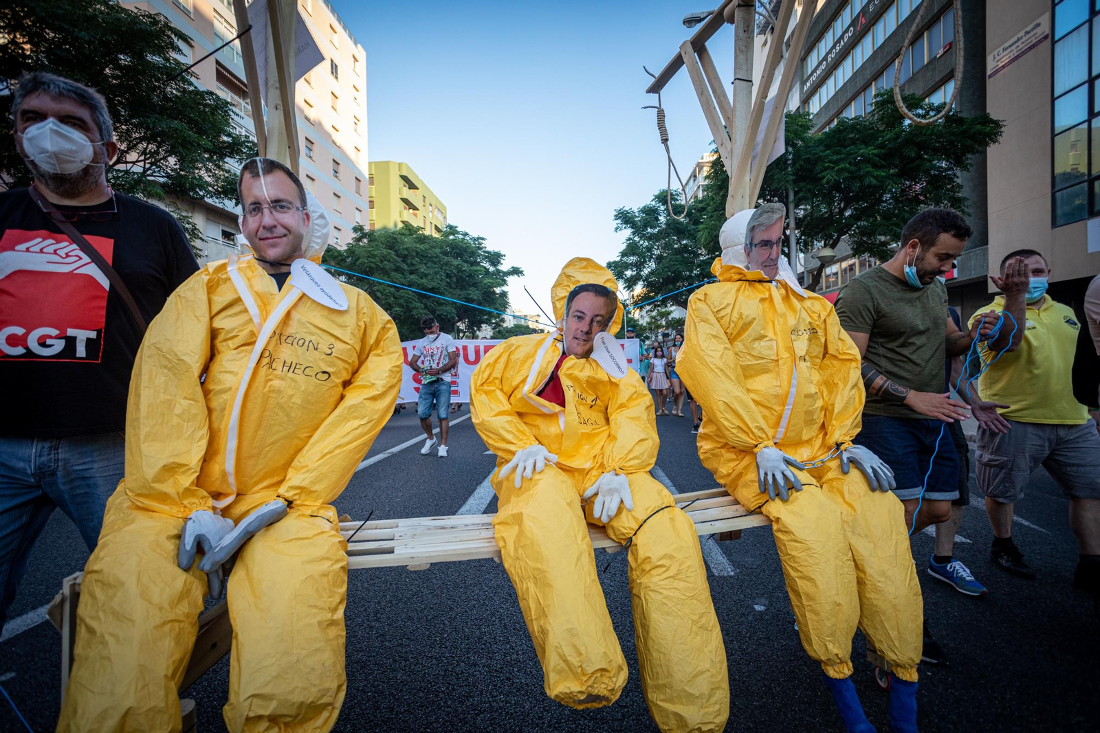 Las imágenes de la manifestación contra el cierre de Airbus Puerto Real