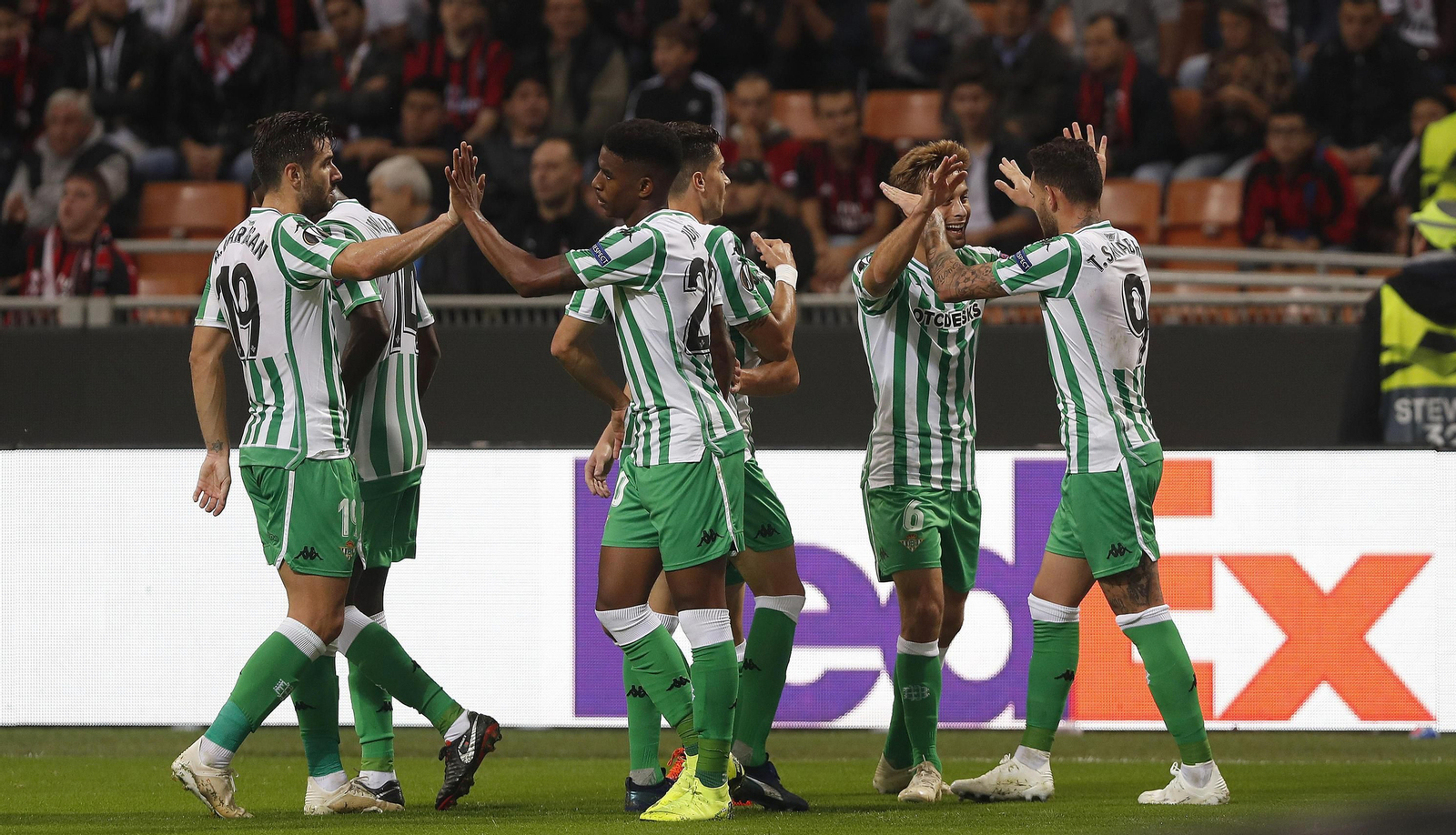 El Milan-Betis, en imágenes