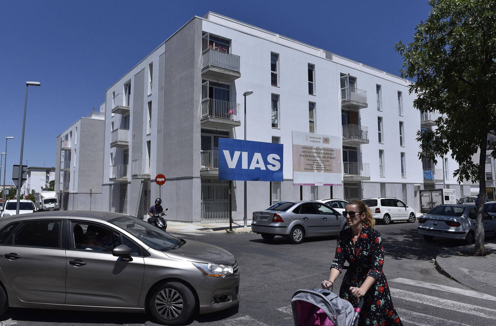 Los dos bloques nuevos públicos que se levantaron sobre otros tantos derribados en 2014 en Los Pajaritos.