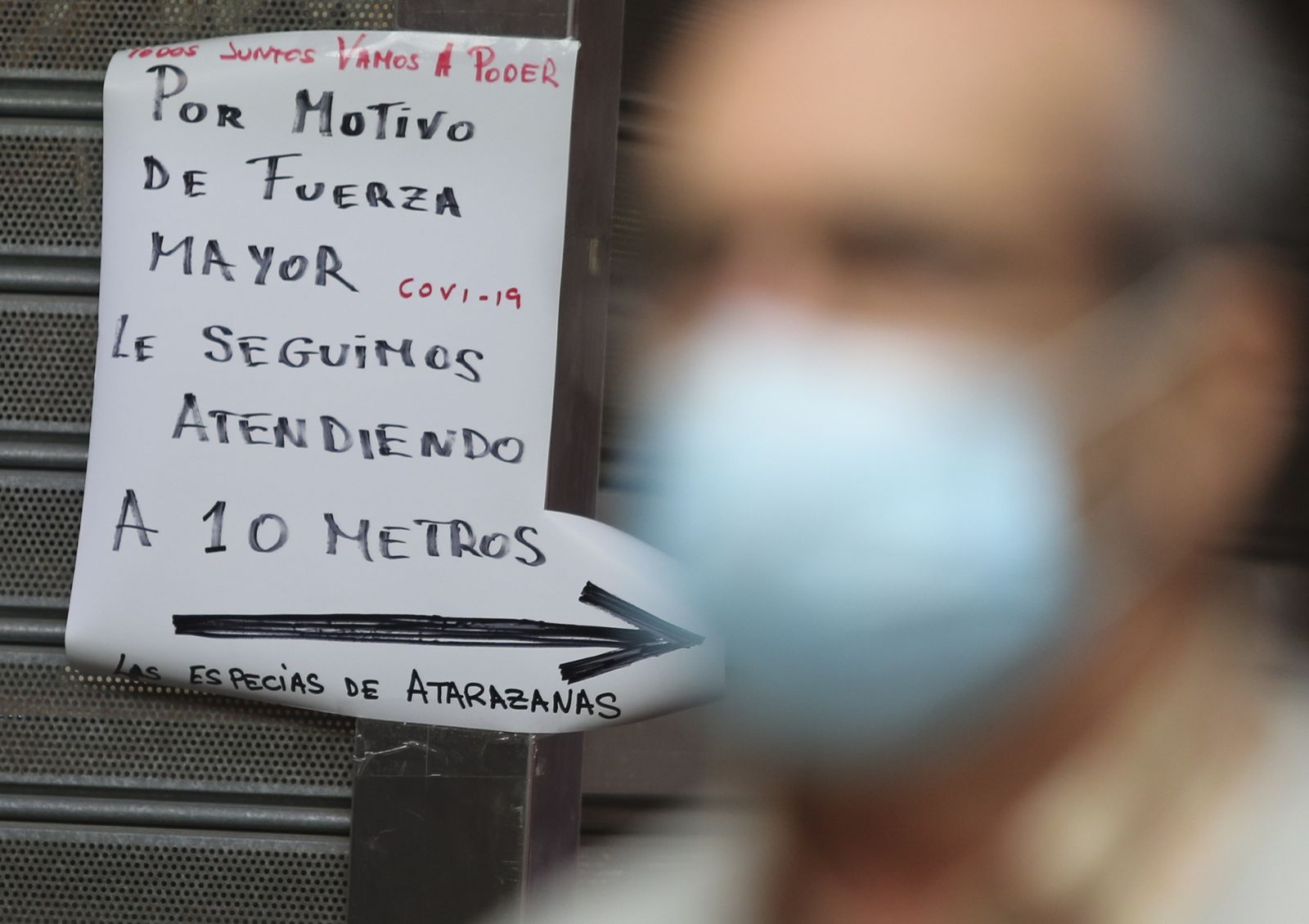 Un puesto del mercado de Atarazanas.