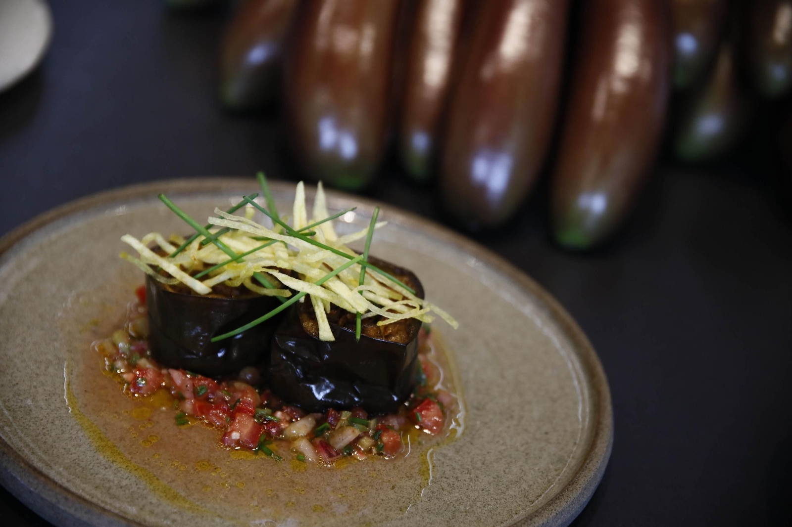 Las imágenes de una nueva variedad de berenjena en Almería