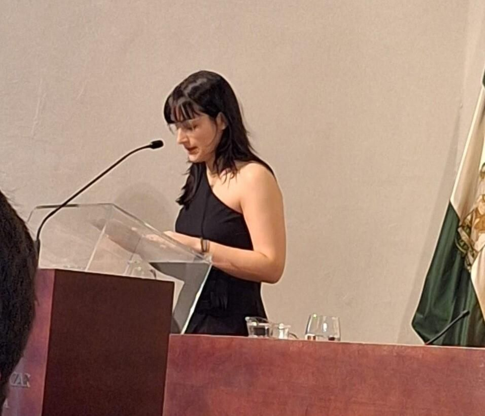 Carmen Quirós, en su discurso en los Premio Beatriz de Suabia.