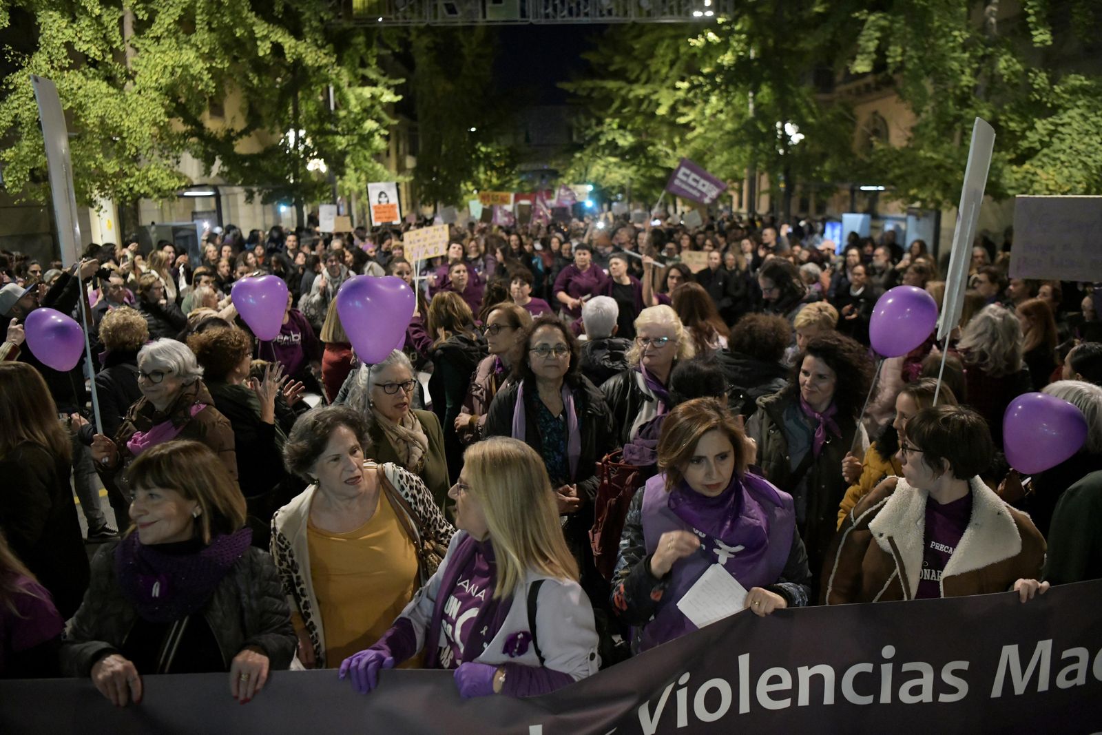 La manifestación del 25-N en Granada, en imágenes