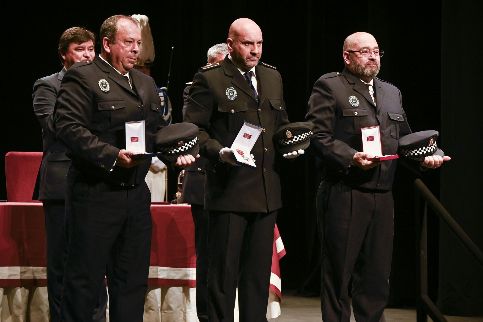 Imágenes del acto del Día de la Policía Local de Huelva