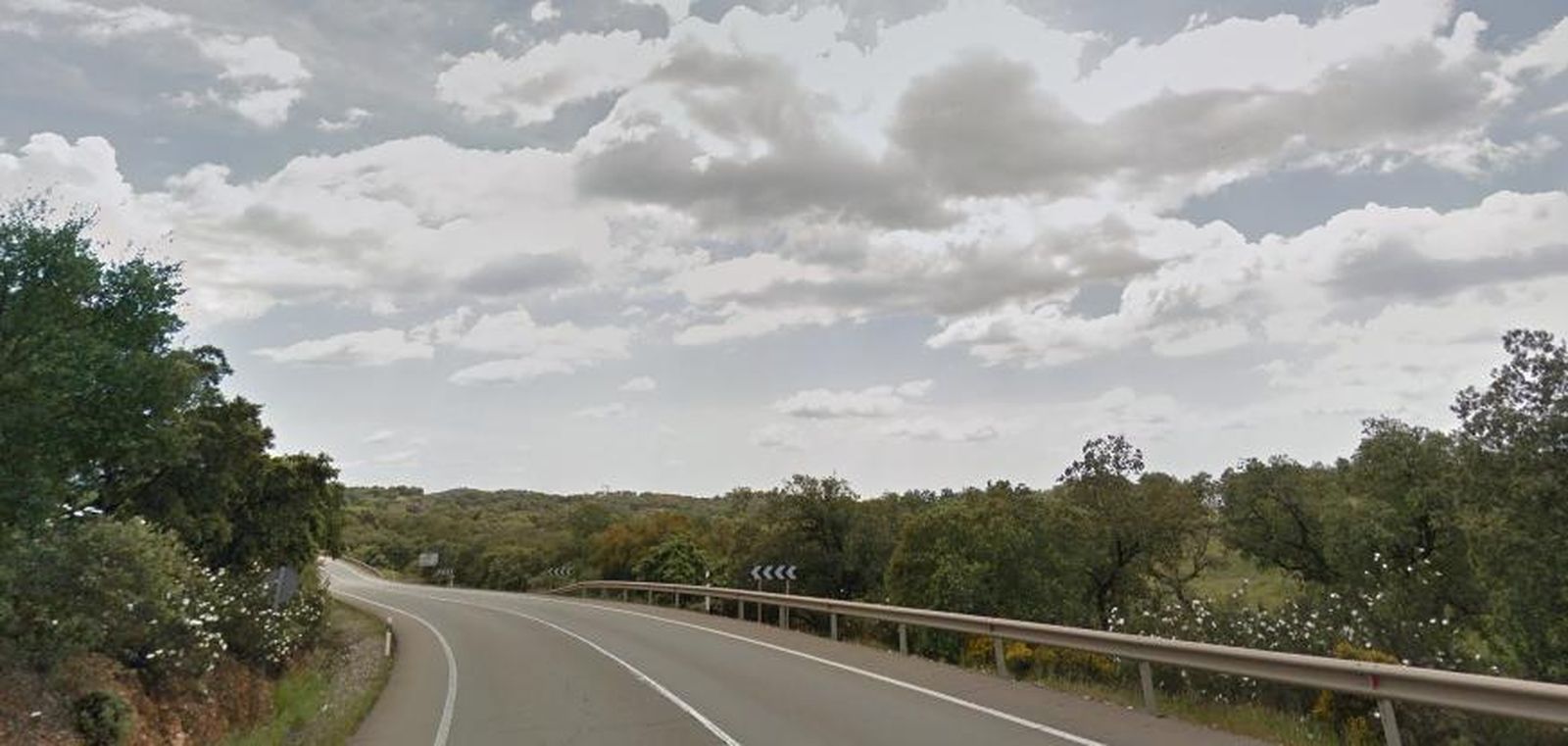 Carretera donde se ha producido el siniestro.