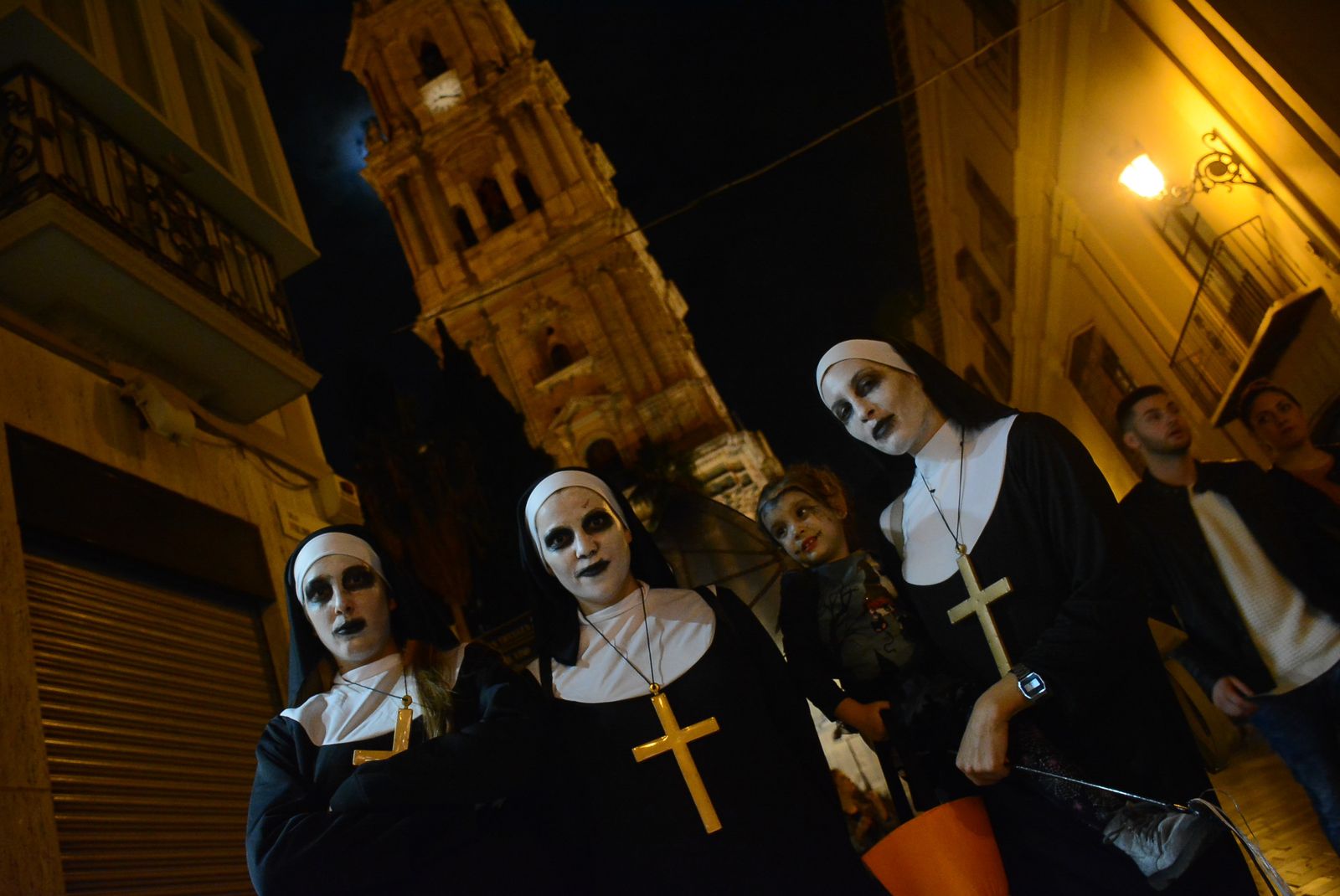 La noche de Halloween en el centro de Málaga