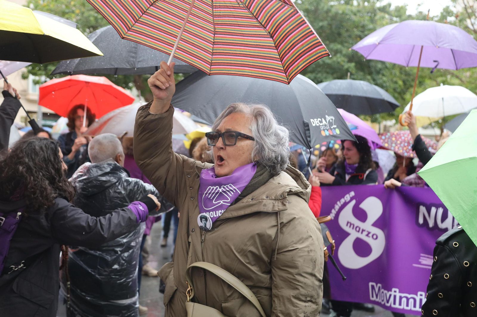 Así ha sido la concentración contra la violencia machista en Málaga
