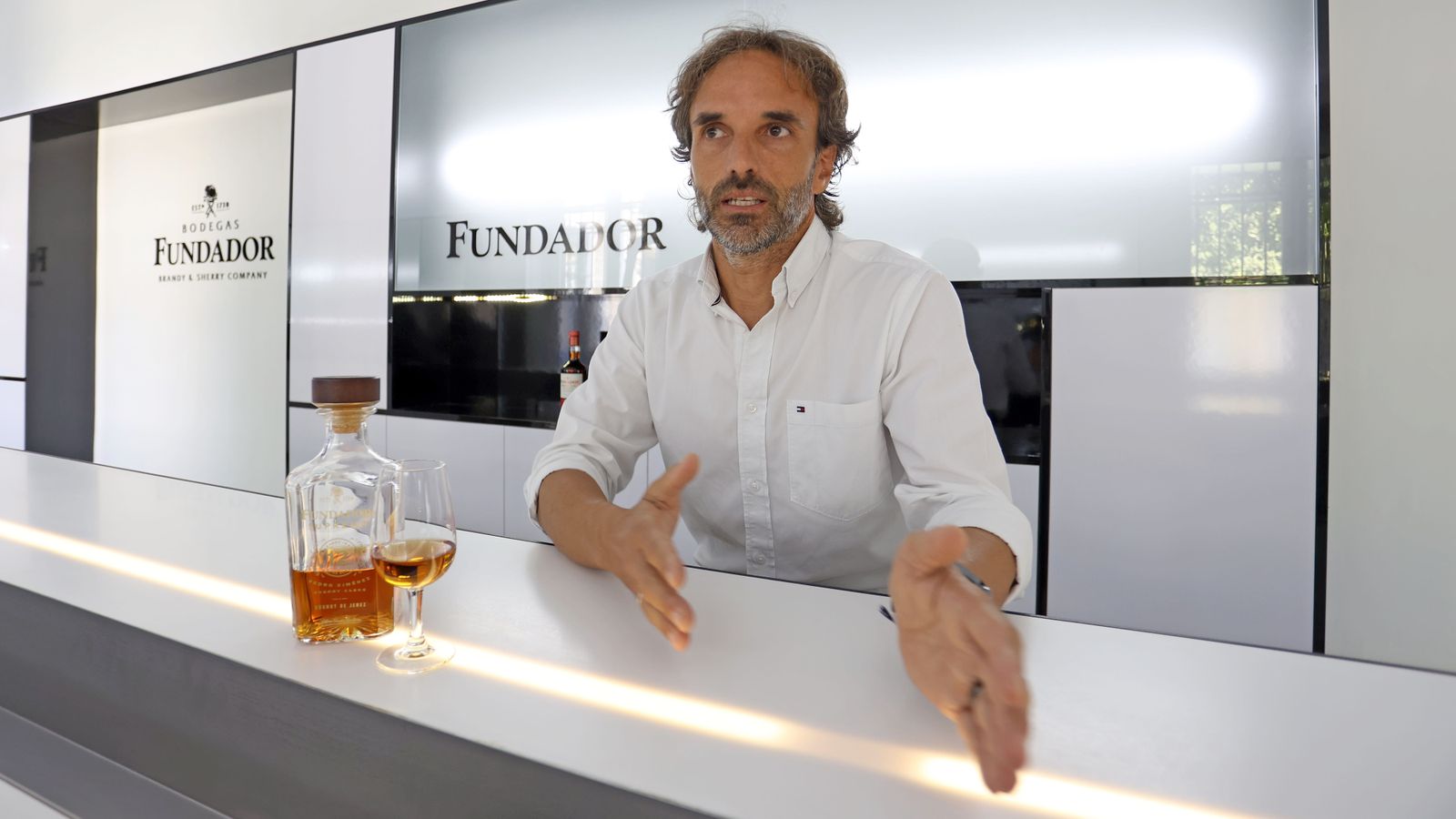 Antonio Florido, durante la entrevista.