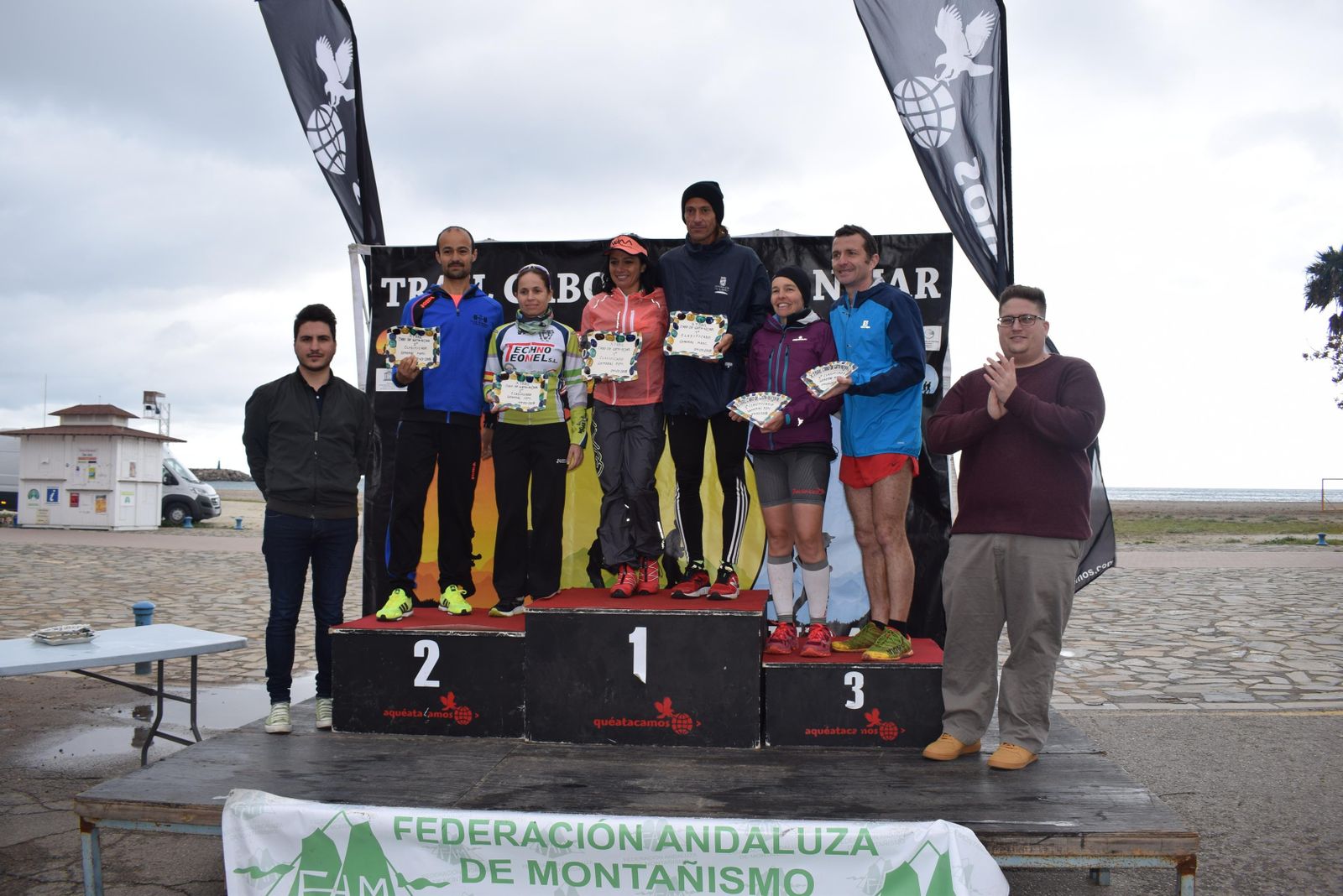 Podium de los ganadores de la pasada edición