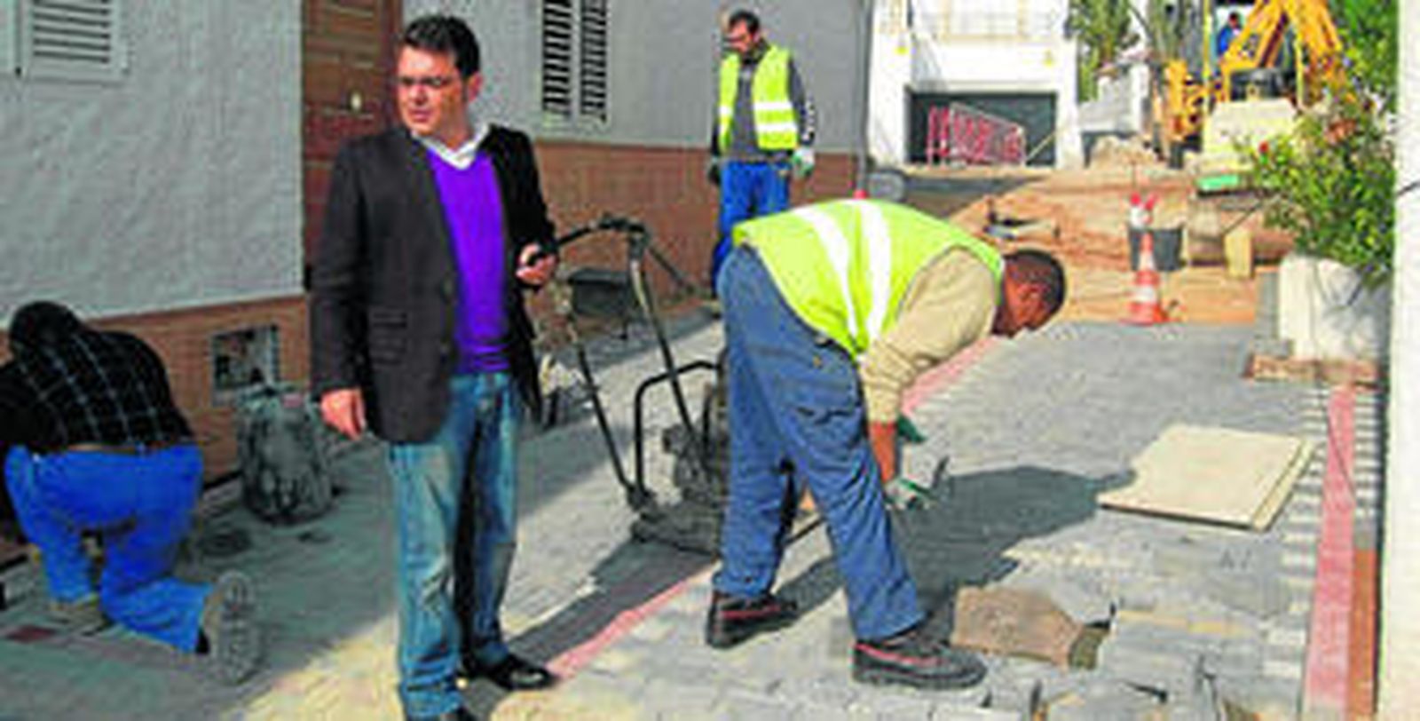 Rafael Salvador ha visitado recientemente los trabajos en Aguamarga.