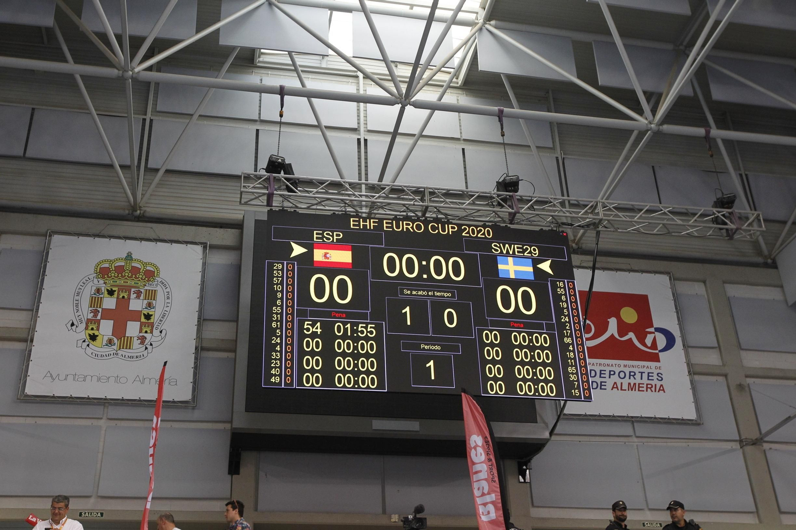 Fotogalería España-Suecia. Balonmano. Palacio Juegos Mediterráneos. Almería