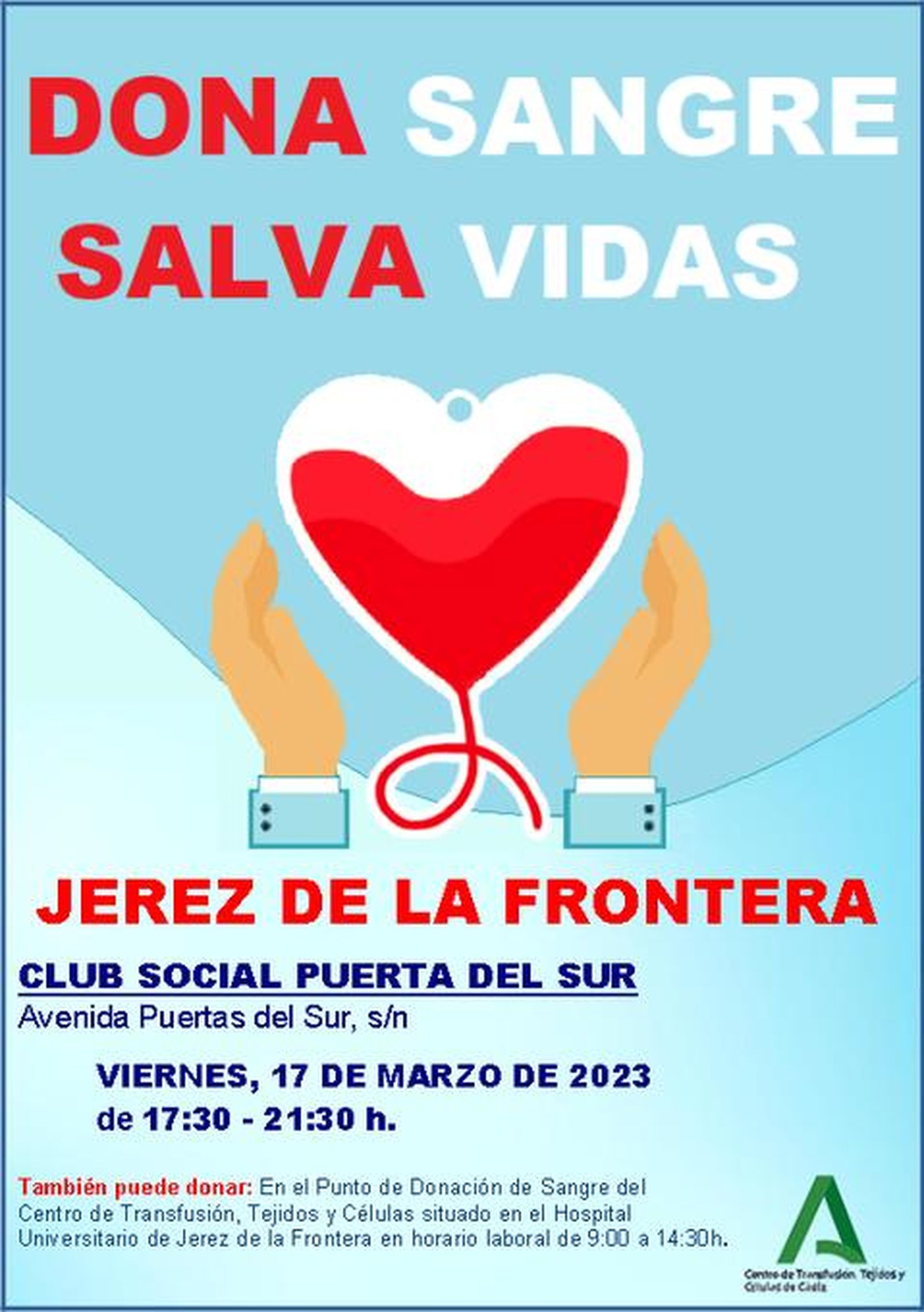 Cartel de la colecta en Jerez