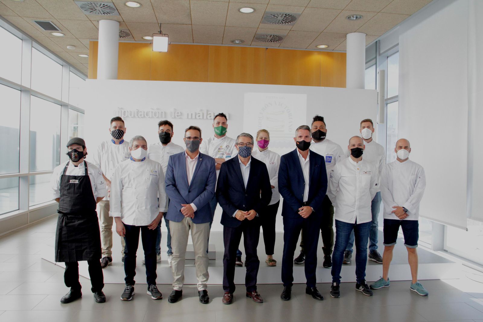 Presentación del evento con maestros cocineros andaluces.