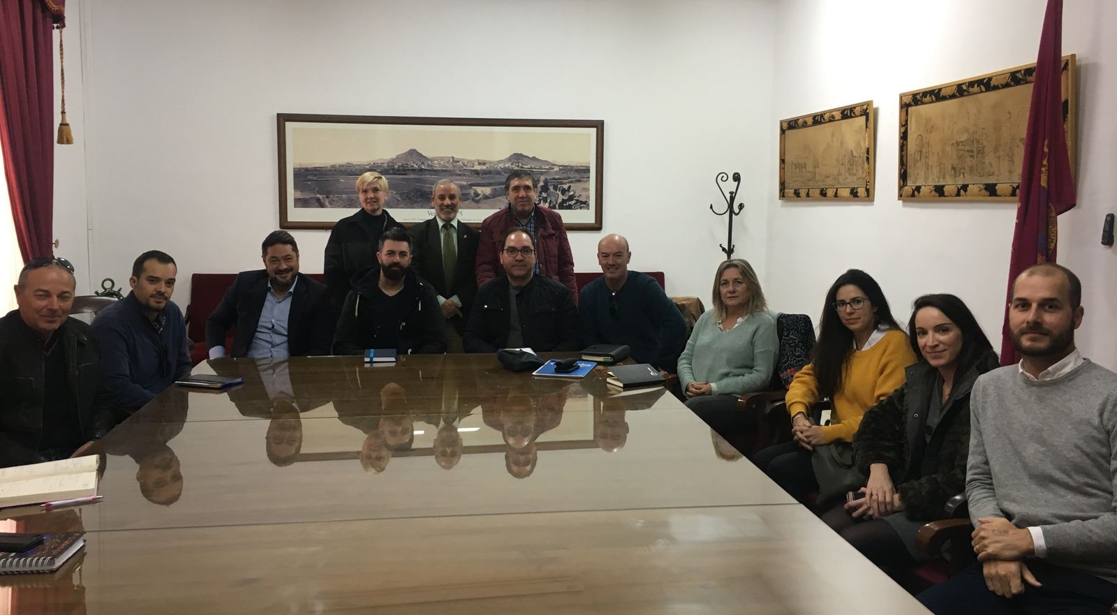 Momento de la reunión de la Mesa del Turismo de Vera
