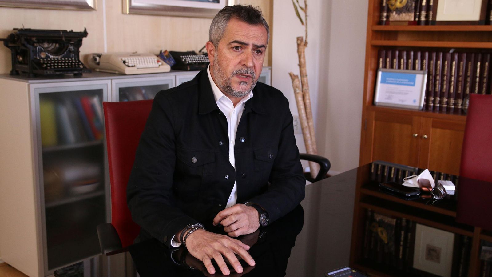 Juan Antonio Lorenzo durante su entrevista en Diario de Almería Juan Antonio Lorenzo durante su entrevista en Diario de Almería