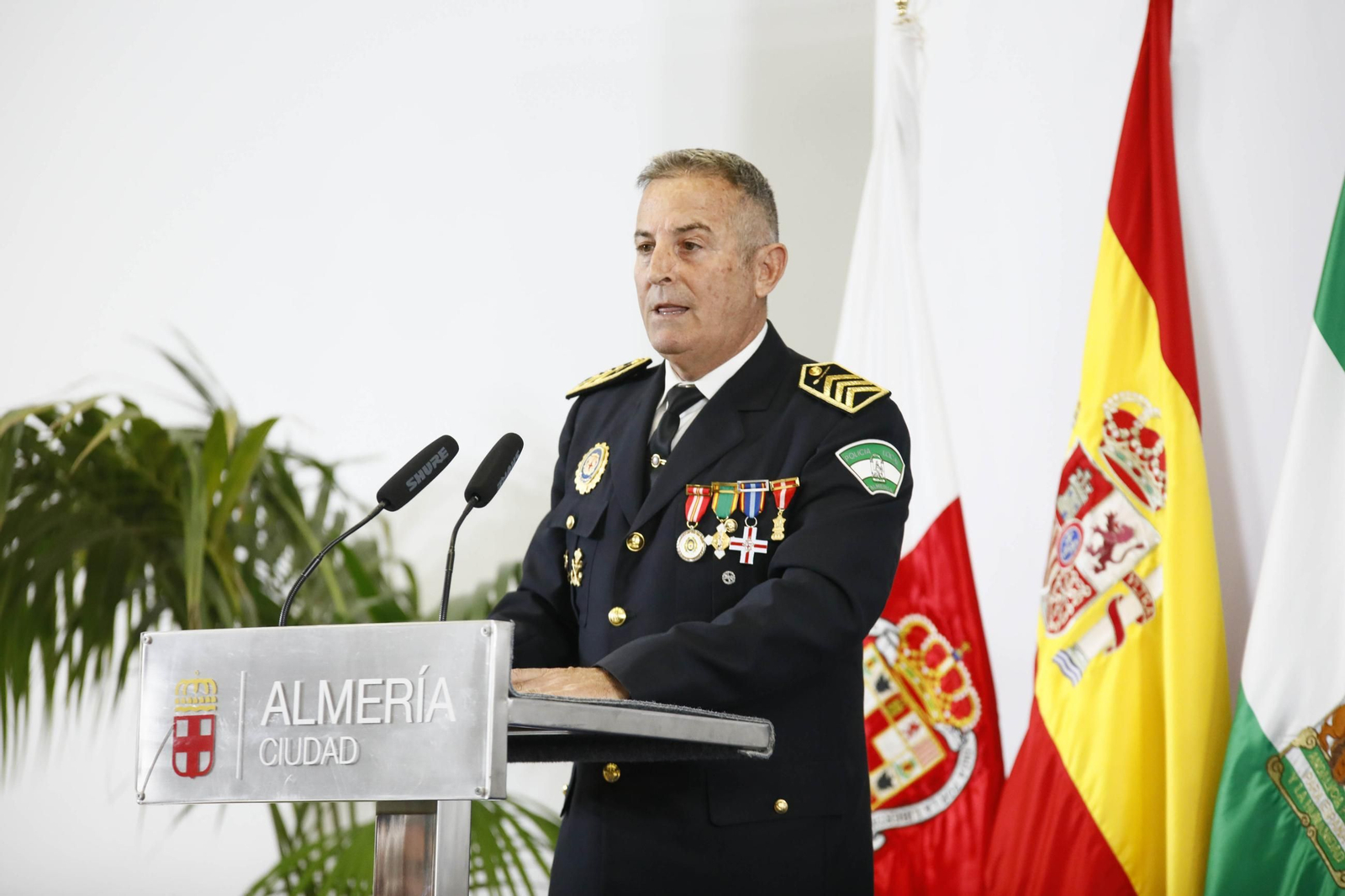 Las imágenes del acto institucional de la Policía Local de Almería con motivo de la festividad de su patrón, San Esteban