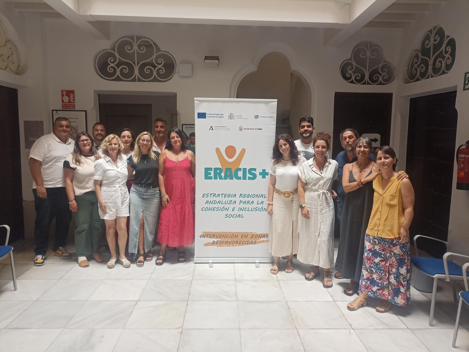 Representantes de las seis entidades sociales que se han sumado al Eracis+.