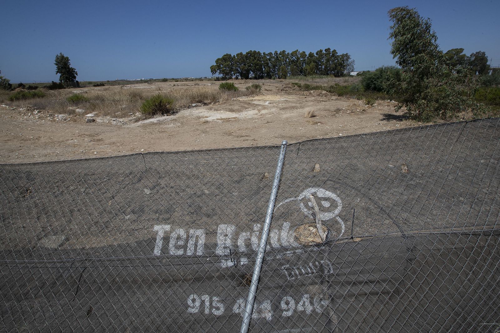 Terrenos de Janer, en los que pueden percibirse trabajos de desbroce realizados.