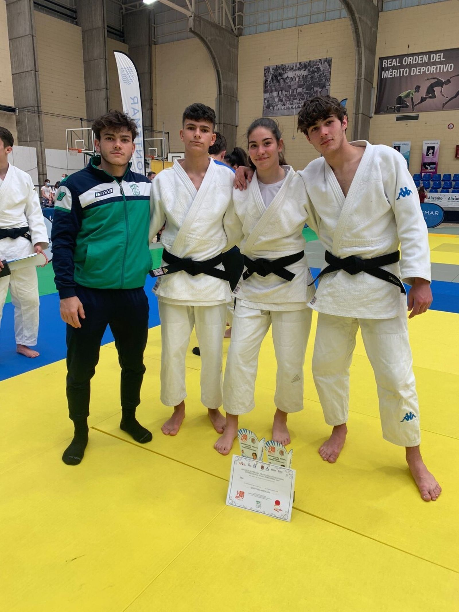 Representantes del Huelva TSV desplazados hasta Alicante para la Súper Copa de España.