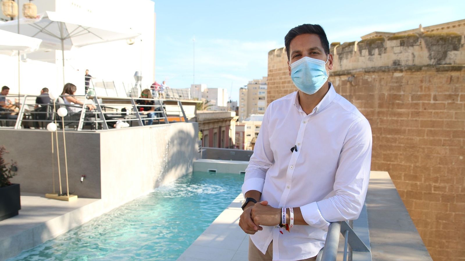 José Ángel Pastor, gerente de Casa Puga y de esta nueva zona de ocio almeriense.