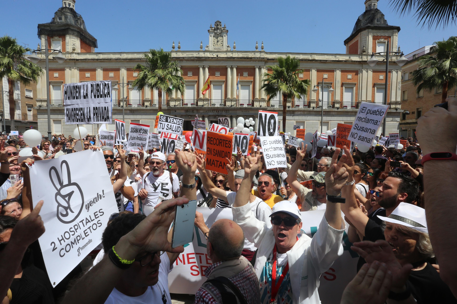 Las Imágenes de la Manifestación por una Sanidad Digna