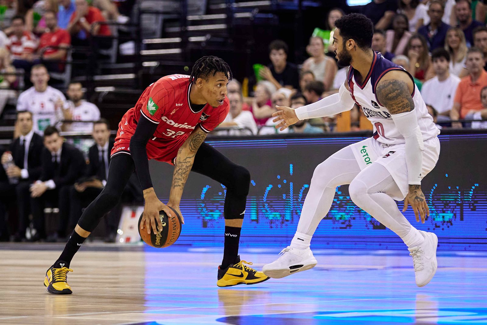 Joe Thomasson en el duelo ante el Baskonia.