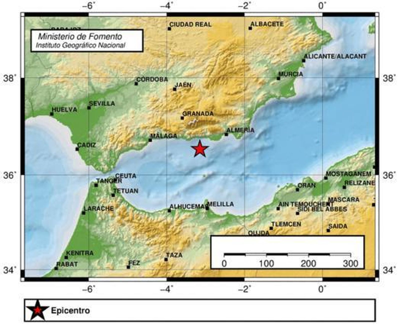 Un nuevo terremoto se siente en Málaga, Granada, Almería y Jaén