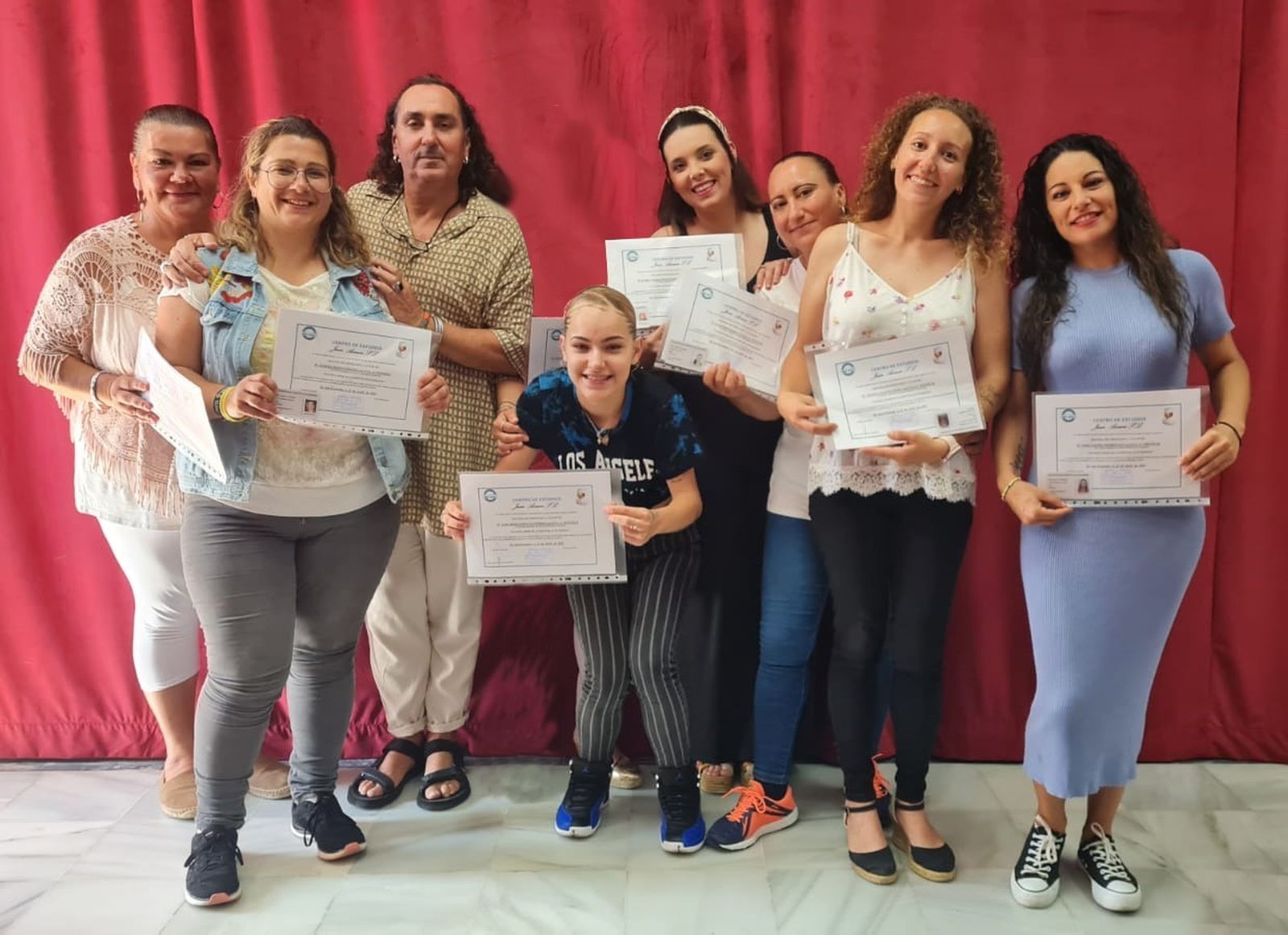 Algunas de las participantes en el curso de auxiliares de almacén